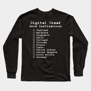 Digital Nomad Destination Long Sleeve T-Shirt